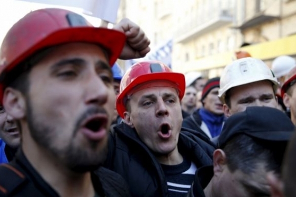Гірники зі Львівщини вимагали припинити закупівлі вугілля за кордоном