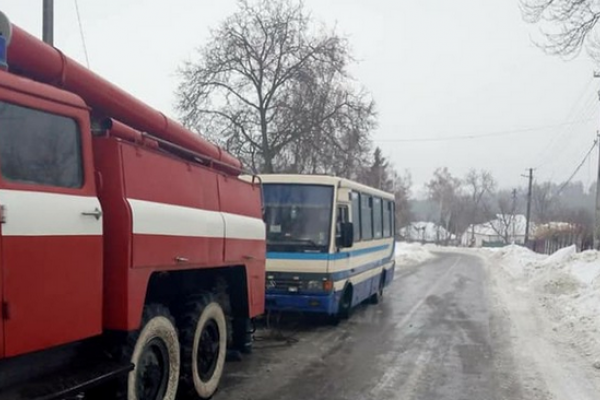 У Яворові під час руху загорівся пасажирський автобус