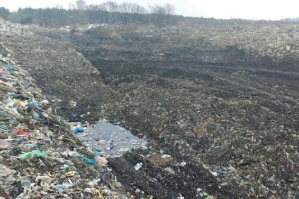 На Львівщині виявили сміттєзвалище, яке забруднює річку