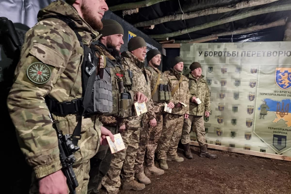Захисники 103-ої окремої бригади Сил територіальної оборони ЗСУ отримали нагороди за виконання бойових завдань