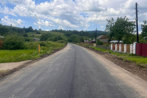 Завершено ремонт автомобільної дороги Турка-Ільник на Львівщині 