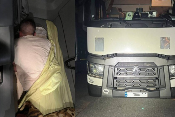 Львів'янин намагався вивезти сина-ухилянта в кабіні вантажівки