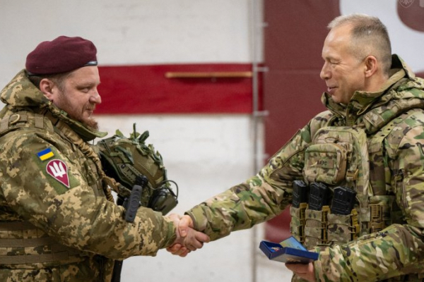 Військового зі Львівщини нагородили відзнакою «Хрест хоробрих»